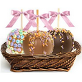 Three Gourmet Caramel Apple Easter Gift Basket